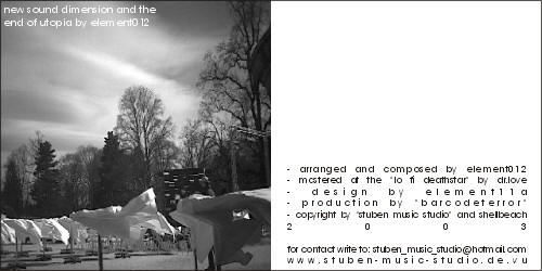 new sound dimension end of utopia, Element012